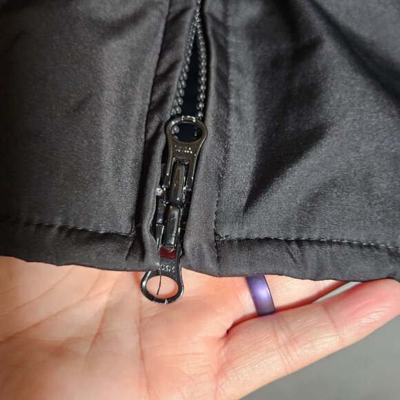 VTG GAP Black Women Utility Jacket M Hooded Gorpcore Clean Girl Fall Layering - Picture 8 of 11